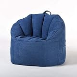 Faule Couch,Sitzsack,Auflagen Polster für Loveseats，Sitzkissen Sessel für Kinder & Erwachsene Chat Sitzsack Stuhl, Sitzsack Sofa Set, Wohnzimmer Möbel Sitzsack Bett faul Sitz-Blau
