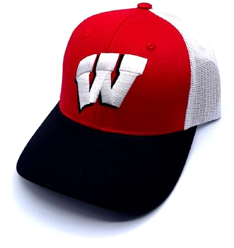 Gorra Trucker Clásica Ajustable University Wisconsin Multicolor miniatura 1