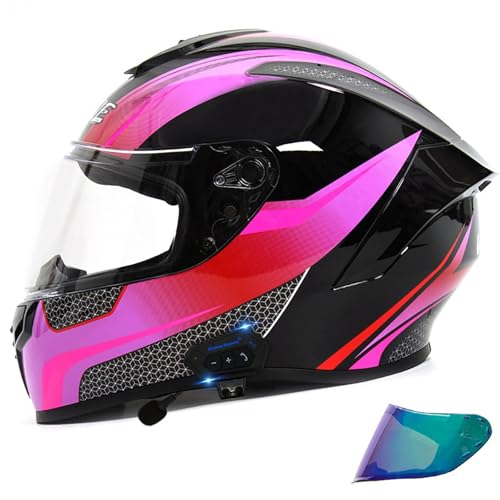 Casque de moto Bluetooth homologué ECE intégral modulable L 59-60cm