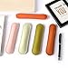 Retro PU Leather Fountain Pen Holder Pocket Pen Sleeve Pen Students Adults Artist