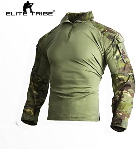 Elite Tribe Gen3 Combat Shirt Pants Suit Airsoft Military Tactical BDU Uniform (Multicam Tropic, Large) — view 3