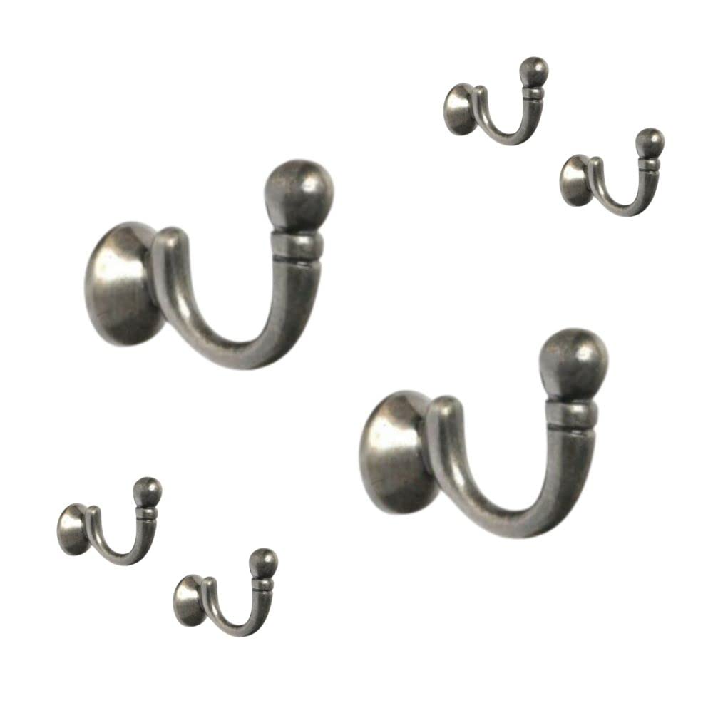 Sisi Uk Gun Metal Ball End Curtain Holdbacks Hooks Ball End Curtain Holdbacks Hooks U Shaped Curtain Tie Hooks Curtain Drapery Hold Back Tie Back Hooks For Curtains Clothes Coat Hanger Hooks Pack Of 4.