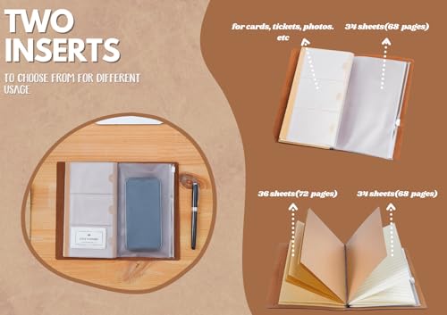Vodka gifts Leather Journal Notebook with Pen, for Vodka Lovers, Men, Women on Birthday, Refillable Sketchbook, Travel Diary, Lined Planner, 7x5 Inches, Brown