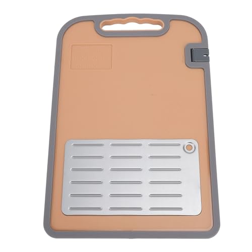 Descongelamiento de la Bandeja de Corte la Bandeja Alimentos Grado sin Deslizamiento Tablero Corte Doble Cara para Vegetales Carne Saludable Cocina Limpieza Fácil (M (aprox. 315 x 180 mm / 12.4 x