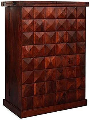 Vinod Handicraft Solid Sheesham Wood Bar Cabinet for Home Bar