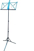 Vista 13 de Paititi Soporte de música plegable resistente y duradero con bolsa de transporte, color negro