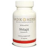 Vadik Herbs Shilajit, Shilajeet (Asphaltum) Powder 60 Vegicaps | Can Help with Male Infertility,...