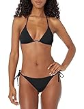 Cotone riciclato Emporio Armani Bikini da Donna con Perizoma con Logo Set, Nero, XL