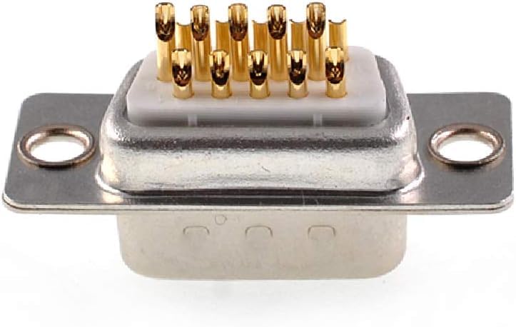 Kit 5 conectores VGA macho DB15 D-SUB plástico miniatura 4