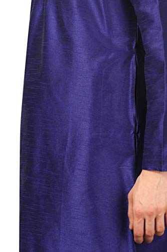 Image of Royal Kurta Men's Cotton Silk Dhoti Kurta (White)