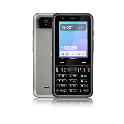 Keyphone Hybrid Numeric Keypad Cell Phone, 13MP Camera, 4G...