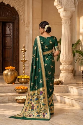 OWLSKY, SASSY & STYLO paithani silk saree in soft silk – image 2
