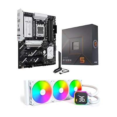 3 in 1 Bundle: AMD Ryzen 5 7600X Desktop CPU Processor + ASUS B650E MAX Gaming WiFi Motherboard + Montech Hyperflow Digital 360mm CPU AIO Water Cooling