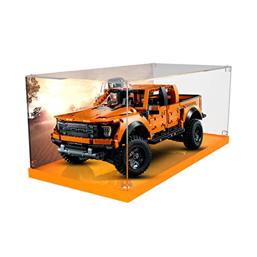 BAXT Acryl Vitrine Schaukasten Display Box für Lego 42126 Technic Ford f-150 Raptor Pick-up-Truck, (50 x 25 x 21cm, 3MM…