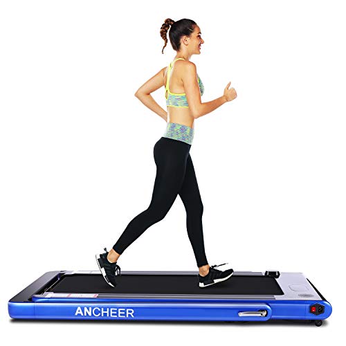 ANCHEER 2 in1 Folding Treadmill, Smart 2.25 HP Under Desk Treadmill, Electric Walking