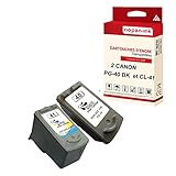  NOPAN-INK - x2 Cartouches Compatible pour Canon PG-40 XL + CL-41 XL PG-40XL + CL-41XL Noir + Cyan + Magenta + Jaune Canon Pixma IP 1300 IP 1600