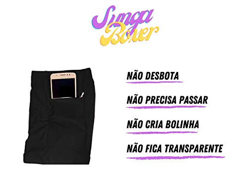 Sunga Boxer Com Bolso Masculina Short de Praia Tamanho:P;Cor:Preto