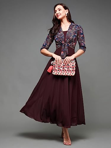 Image of Miss Chase Women's Round Neck Cap Sleeves Lace Knee -Long Skater Dress