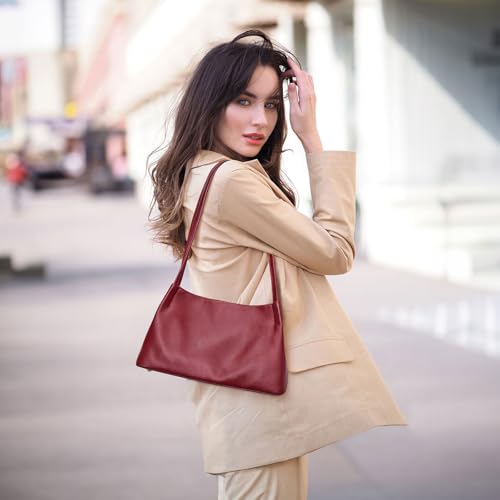 Image of Kattee Genuine Leather Purse and Handbag for Women, Soft Hobo Bag