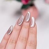 BHIDENAW ネイルチップ ショート 24枚入 人気 和風 かわいい シンプル おしゃれ 成人式 結婚式 パーティー 日常生活に使用できます 花嫁ネイル 光沢 つけ爪 両面テープ ウッドスティック (一目惚れ P30, M)