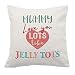 Artylicious Mummy I Love You More Than Jelly Tots Muttertagskissen