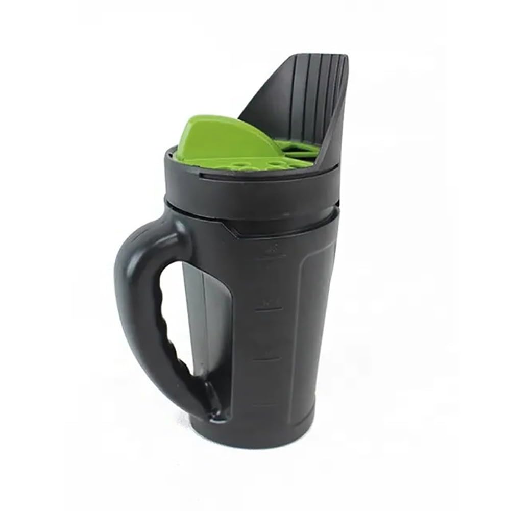 EasyByMall Spandiconcime portatile con flusso regolabile per semi di erba, fertilizzanti, prodotti chimici per colata di ghiaccio e piscina, strumento leggero per la trasmissione del giardino
