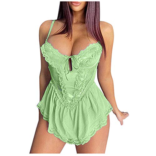 Lingerie sexy en dentelle verte pour des nuits de tentation sensuelles