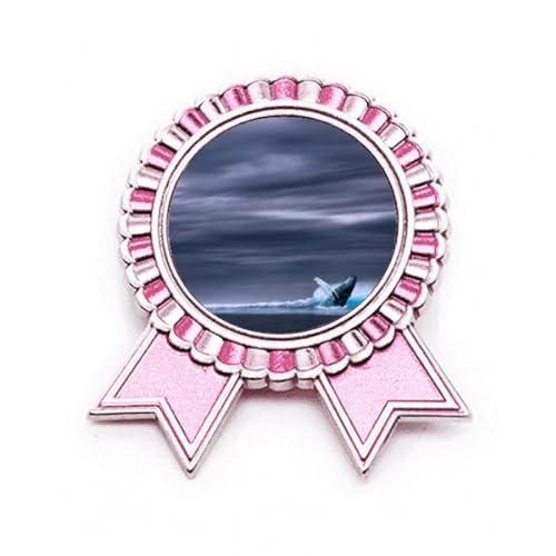 Broche rose poisson à bosse en métal pour sublimer vos vestes d'été