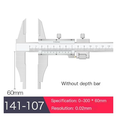 Calibrador Vernier 0-300 mm Acero Inoxidable miniatura 2