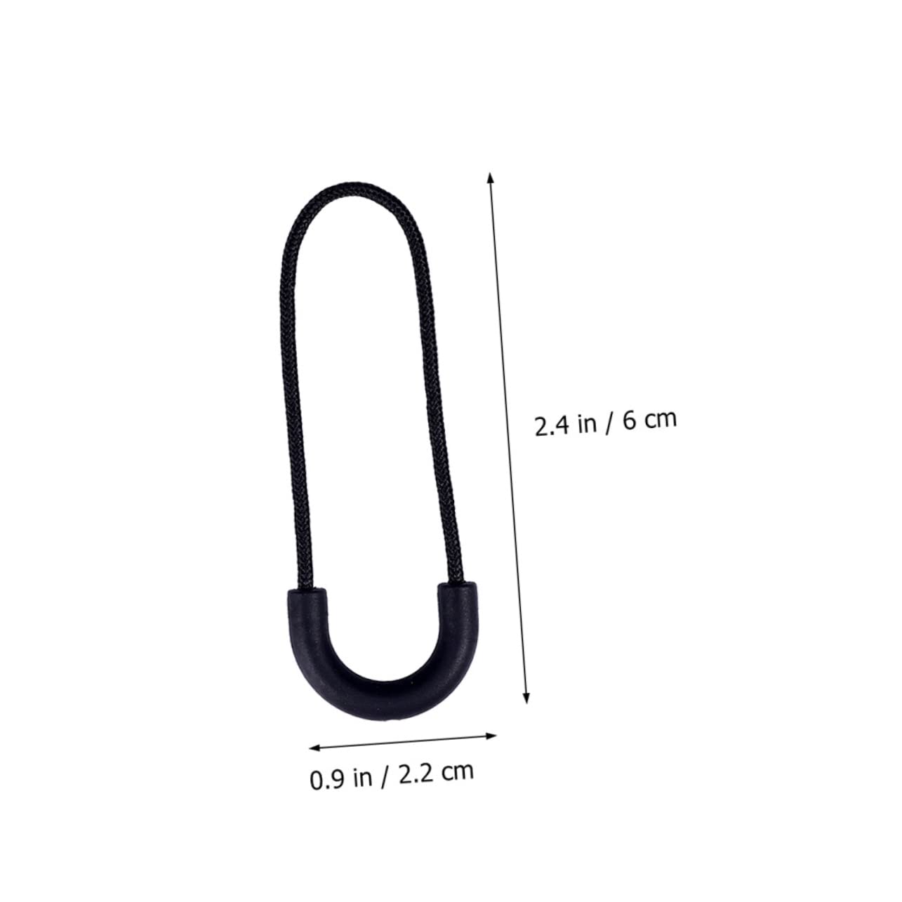 SHINEOFI 10juegos Tiradores De Cremallera Semicirculares Para Ropa y Bolsas Kit De Reparación De Zipper Color Negro Para Mochilas Maletas y Prendas De Vestir