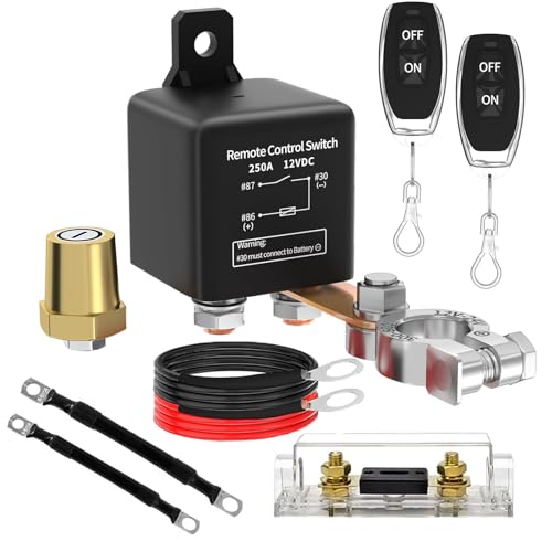 Remote Battery Disconnect Switch 12V 250A Upgraded Remote Battery...