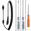 Compatible Nuance Dragon PowerMic III Microphone 5.5' Curly Cable - Easy Install