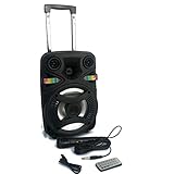 altavoz portatil daewoo dbt-51 con luces led y bluetooth ✔️Incluye mando y micrófono con cable