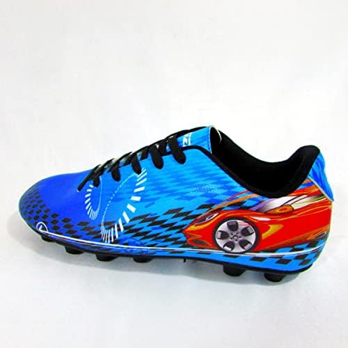 Vizari Children's Racer FG Soccer Cleats | Toddler | Little Kids | Big Kids | Soccer Cleats Youth Girls | Soccer Cleat Kids | Cleats for Kids | Girls Soccer Shoes Blue/Red 11 Little Kid | Image 5