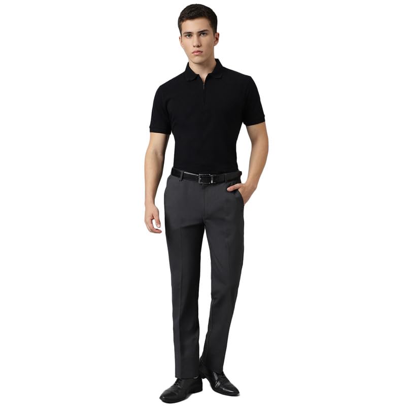 Image of SUBTRACT Slim-Fit Stretchable Lycra Formal Pants for Men with Flexible Waistband | Stylish Men's Wear Trousers for Office or Party |Dress Trouser Pant