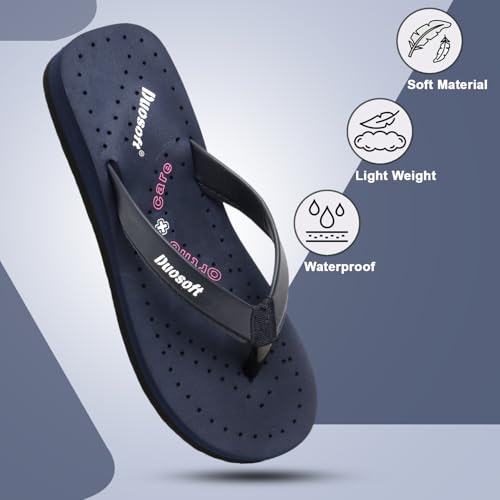 Image of Duosoft Flip Flop for Women | Soft Comfortable | Breathable | Fashionable | Stylish | Trendy | Super Soft | Lightweight | Anti-Slip Sole | Indoor & Outdoor |DW-31-Brown
