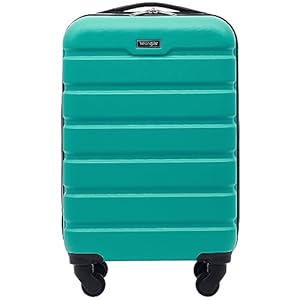 Wrangler Hardside Spinner Carry-On Luggage, Teal, 22-Inch