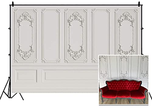 Leyiyi 10x6.5ft Vintage Room Inside Backdrop European Frame Modern House French Castle Cementery Wall Retro Style Photo Background Cowboy Kids Birthday Portrait Studio Prop Vinyl Wallpaper