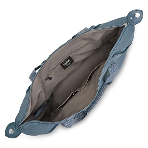 Kipling Women’s Art Tote Bag, Lightweight Weekender, Nylon Travel Handbag, Brush Blue #TOP2