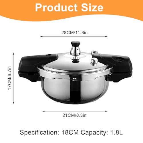 Olla a presión Acero inoxidable 1.8 L miniatura 2