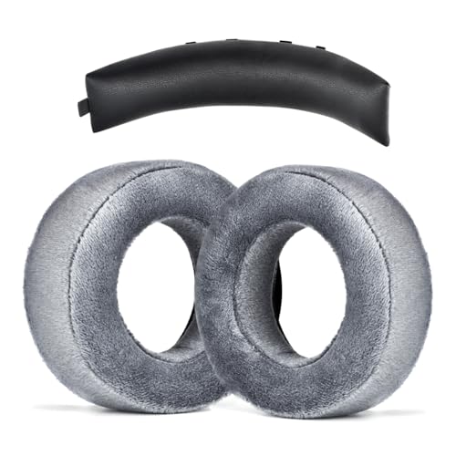 XBERSTAR �w�b�h�z���C���[�p�b�h��heanband�����p�C���[�p�b�h�J�o�[�N�b�V���� Beyerdynamic DT700 Prox DT900 Prox�w�b�h�z���Ή� (���݂̂���C���[�p�b�h+�u���b�N�w�b�h�o���h)