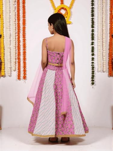 Image of Nautinati Girls Lehenga Choli Set