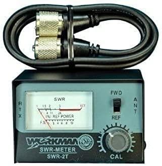 SWR METER for CB Radio Antennas with 3' Jumper cable - Workman SWR2T & CX-3-PL-PL