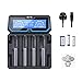 Produktbild XTAR X4 2A Fast AC Power Battery Charger 2 Eingang Ports mit USB Output Funktion für 3,6 V/3,7 V 14500 16340 18650 20700 21700 26650 1,2 V AAAA AA A SC C