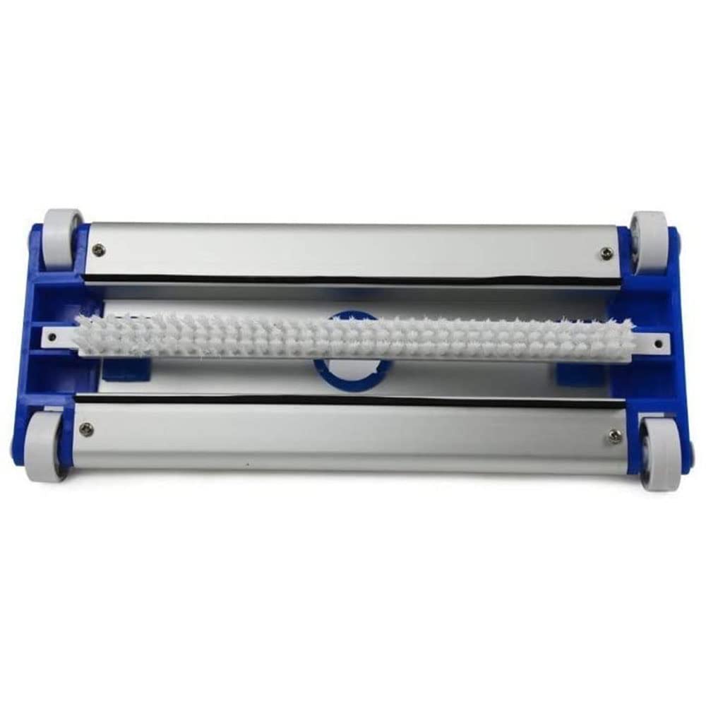 cabeza cepillo aspira Fango de aluminio para limpieza fondo piscina con mango estándar 34,5 x 13 cm ojo 38 mm