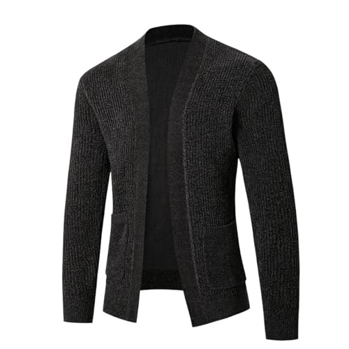 Suéter de punto de hombre abrigo sin rigidez con corte suelto casual de negocios para invierno