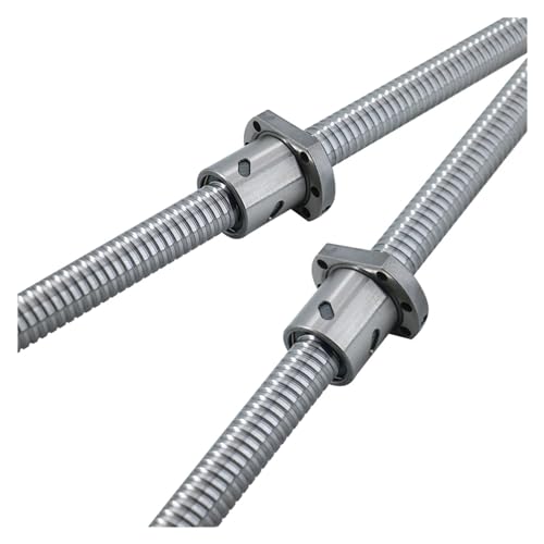 Metal Ball Screw nut end Processing SFU2505 C3 Level Ground Ball Screw R25 Lead 5mm Ball Nut ?0.001mm/300mm)(900)