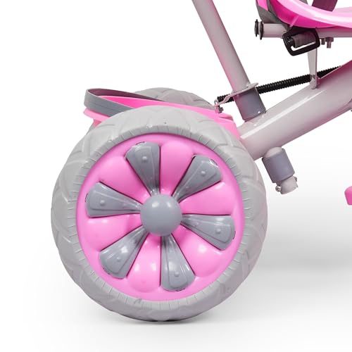Image of Luusa Emo-G Light & Musical Tricycle for Kids | Baby Tricycle with 3 Adjustable Parental Control for 2 Years to 5 Years for Boys|Girls (Carrying Capacity Upto 30KGS) (Pink)