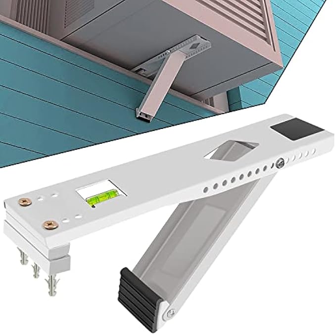 Aozzy Window Air Conditioner Bracket- Universal AC Support Bracket Heavy Duty, Support Up to 165 lbs, Designed for 9000-22000 BTU A/C Units–AC Holder Bracket Fits Single Or Double Hung Windows