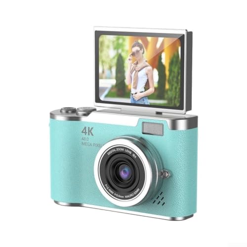 Cámara digital 4K de 48MP con pantalla giratoria para creadores de contenido y vlogs en ruta 4